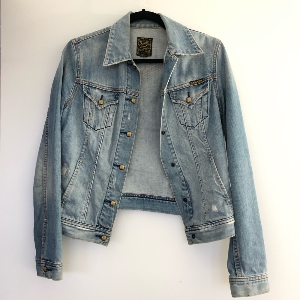 Vintage Lucky Brand denim jacket sz S